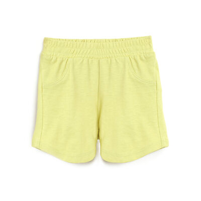 Boys Light Green Solid Short Trousers